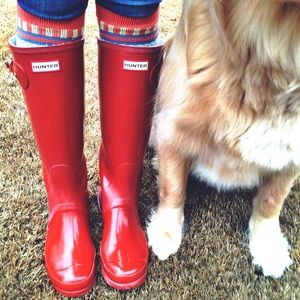Burnt Orange Hunter Boots